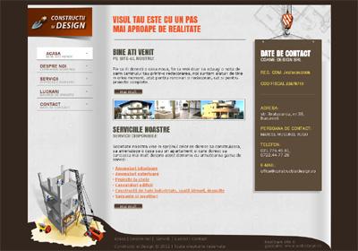 IWS launches a new website, www.constructiisidesign.ro, within the project www.websiteuri.ro