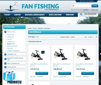 IWS launches the online store www.fanfishing.ro, within the project www.websiteuri.ro