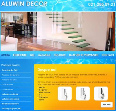 IWS launches a new website, www.aluwindecor.ro, within the project www.websiteuri.ro