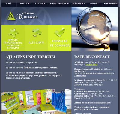 IWS launches a new website, www.editura-arlequin.ro, within the project www.websiteuri.ro