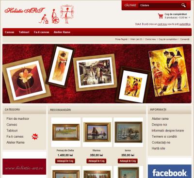 IWS launches the online store www.rame-tablouri-canvas.ro, within the project www.websiteuri.ro