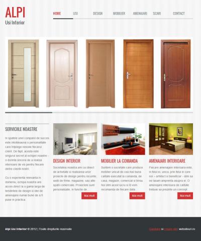 IWS launches a new website, www.alpi-usi-interior.ro, within the project www.websiteuri.ro