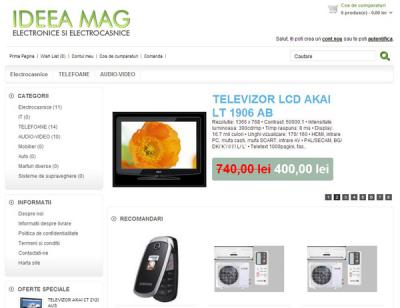 IWS launches a new online store, www.ideea-mag.ro, within the project www.websiteuri.ro