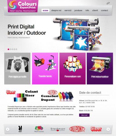 IWS launches a new website, www.coloursprint.ro, within the project www.websiteuri.ro