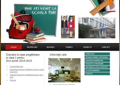 IWS launches a new website, www.scoala198.ro, within the project www.websiteuri.ro