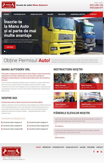 IWS launches a new website, www.manu-autoserv.ro, within the project www.websiteuri.ro