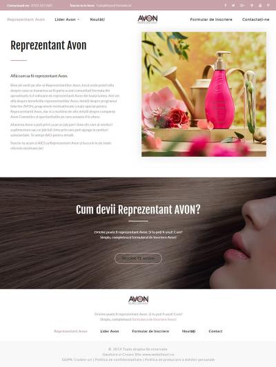 IWS relaunches the website www.avonreprezentant.ro, within the project www.websiteuri.ro