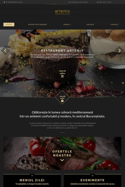 IWS launches a new website: www.artemis-restaurant.ro