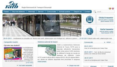 IWS redesigns the layout and graphics of RATB website
